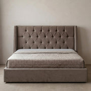 Elysium Panel Upholstered Bed – made in UAE by Dune & Pine